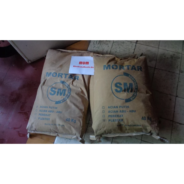 Cement Mortar Plaster Light Brick SM Packaging Zak 40 Kg